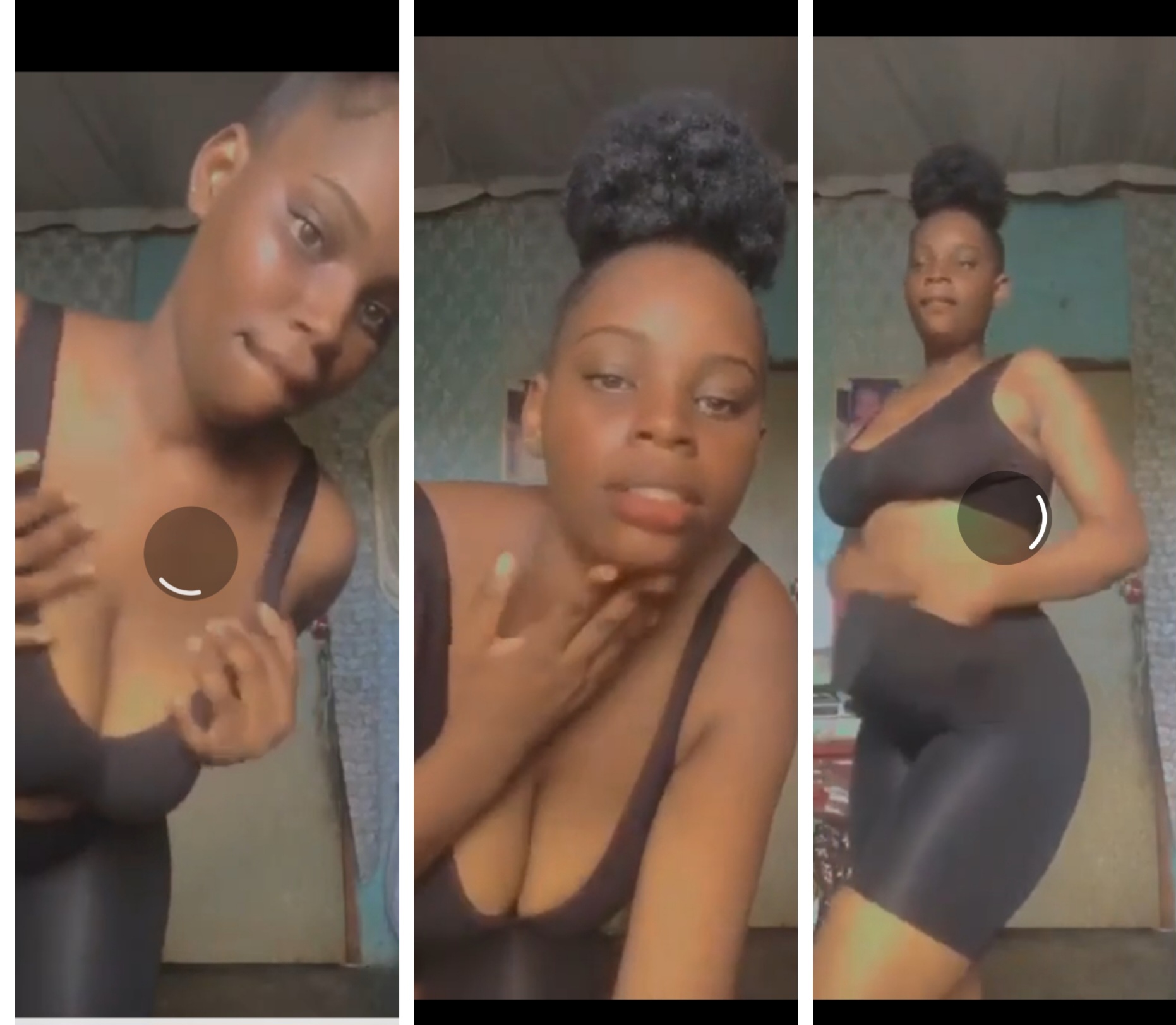 Beautiful thick tall lady shows the world what God gift her(Watch video)