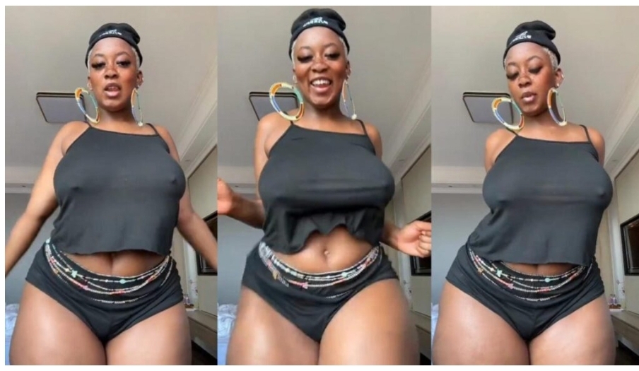 Smiling lady dances so hard on Rema’s song (Video)