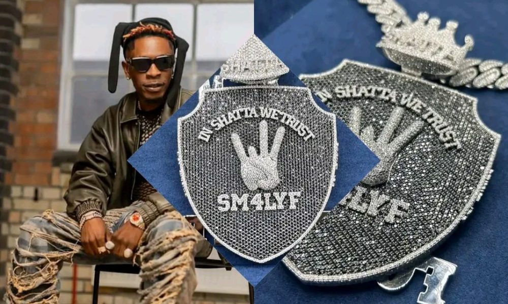 Rich Shatta Wale Flaunts $300,000 Diamond Pendant Amidst Controversy(watch video)