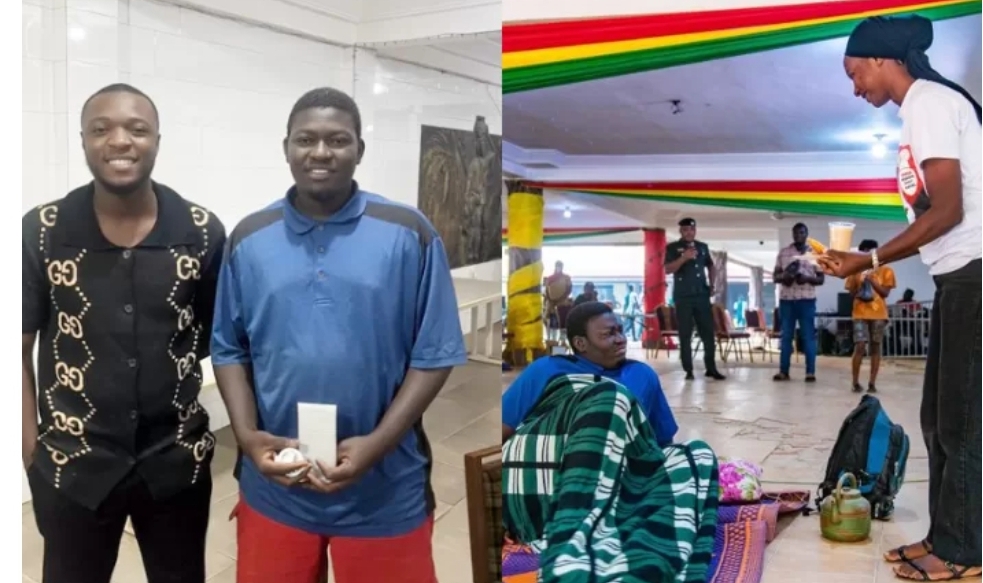 Man who sleeps at Faila’s cook-a-thon venue receives iPhone 14 for his massive support