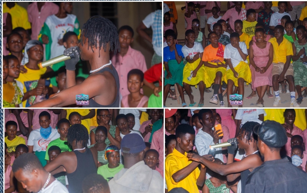FlameBwoy’s High School Tour is Lighting Up Kusaug as he storms Kusanaba SHS with a great performance (video) 